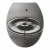WENKO WC-Sitz Waterdrop - Edelstahl / Duroplas - Grau -Badaccessoires Verkäufe 1000271179 210608 11190800419 IMAGE P000000001000271179
