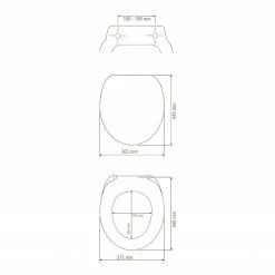 WENKO WC-Sitz Waterdrop - Edelstahl / Duroplas - Grau -Badaccessoires Verkäufe 1000271179 210608 11194300459 SKETCH DETAILS P000000001000271179 sketch