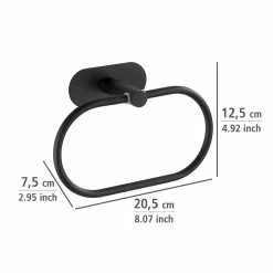 WENKO Handtuchring Orea - Edelstahl - Schwarz -Badaccessoires Verkäufe 1000271189 210608 11202800509 SKETCH DETAILS P000000001000271189 sketch