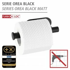 WENKO Toilettenpapierhalter Orea II - Edelstahl - Schwarz -Badaccessoires Verkäufe 1000271192 210608 11210400550 DETAILS P000000001000271192 1