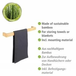 WENKO Handtuchstange Bambusa - Bambus - Natur - Breite: 60 cm 9 WENKO Handtuchstange Bambusa - Bambus - Natur - Breite: 60 cm -Badaccessoires Verkäufe 1000271193 210608 11201400493 DETAILS P000000001000271193
