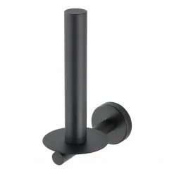 WENKO Ersatzrollenhalter Bosio - Edelstahl - Schwarz