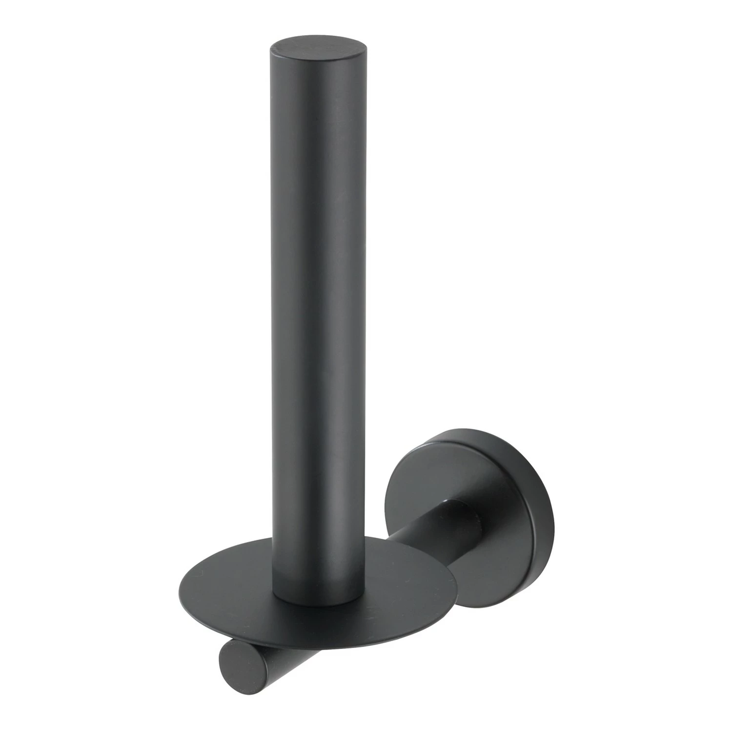 WENKO Ersatzrollenhalter Bosio - Edelstahl - Schwarz 3 WENKO Ersatzrollenhalter Bosio - Edelstahl - Schwarz