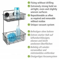 Vacuum-Loc Wandregal Bari - Schwarz -Badaccessoires Verkäufe 1000271223 210608 11231600698 DETAILS P000000001000271223