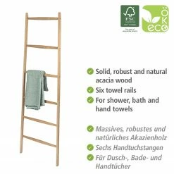 WENKO Handtuchleiter Acina - Akazie - Beige -Badaccessoires Verkäufe 1000271226 210608 11224300663 DETAILS P000000001000271226