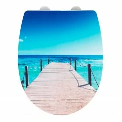 WENKO WC-Sitz Infinity - Edelstahl / Thermoplast - Mehrfarbig