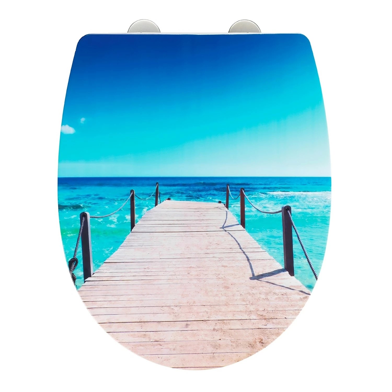 WENKO WC-Sitz Infinity - Edelstahl / Thermoplast - Mehrfarbig 3 WENKO WC-Sitz Infinity - Edelstahl / Thermoplast - Mehrfarbig