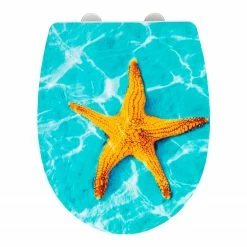 WENKO WC-Sitz Tonga - Edelstahl / Thermoplast - Mehrfarbig