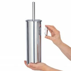 WENKO WC-Garnitur Basic II - Edelstahl - Silber -Badaccessoires Verkäufe 1000271251 210608 11294401061 DETAILS P000000001000271251