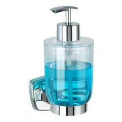 WENKO Seifenspender Basic - Edelstahl / ABS - Transparent -Badaccessoires Verkäufe 1000271253 210608 11271100926 DETAILS P000000001000271253