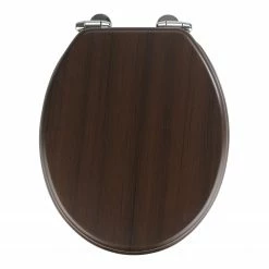 WENKO WC-Sitz Wenge - MDF (Mitteldichte Holzfaserplatte) - Dunkelbraun