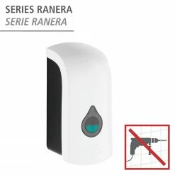 WENKO Desinfektionsmittelspender Ranera - ABS-Kunststoff - Weiß - 10 x 10 cm -Badaccessoires Verkäufe 1000271262 210608 11261700880 DETAILS P000000001000271262