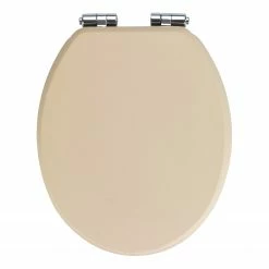 WENKO WC-Sitz Cuero - MDF (Mitteldichte Holzfaserplatte) - Beige