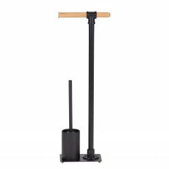 WENKO Stand WC-Garnitur Forli - Edelstahl / Bambus - Schwarz / Natur 8 WENKO Stand WC-Garnitur Forli - Edelstahl / Bambus - Schwarz / Natur -Badaccessoires Verkäufe 1000271276 210608 11274000951 DETAILS P000000001000271276
