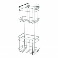 WENKO Turbo-Loc Wandregal Aingeni - Edelstahl - Silber