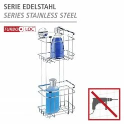 WENKO Turbo-Loc Wandregal Aingeni - Edelstahl - Silber 14 WENKO Turbo-Loc Wandregal Aingeni - Edelstahl - Silber -Badaccessoires Verkäufe 1000271289 210608 11304101112 DETAILS P000000001000271289