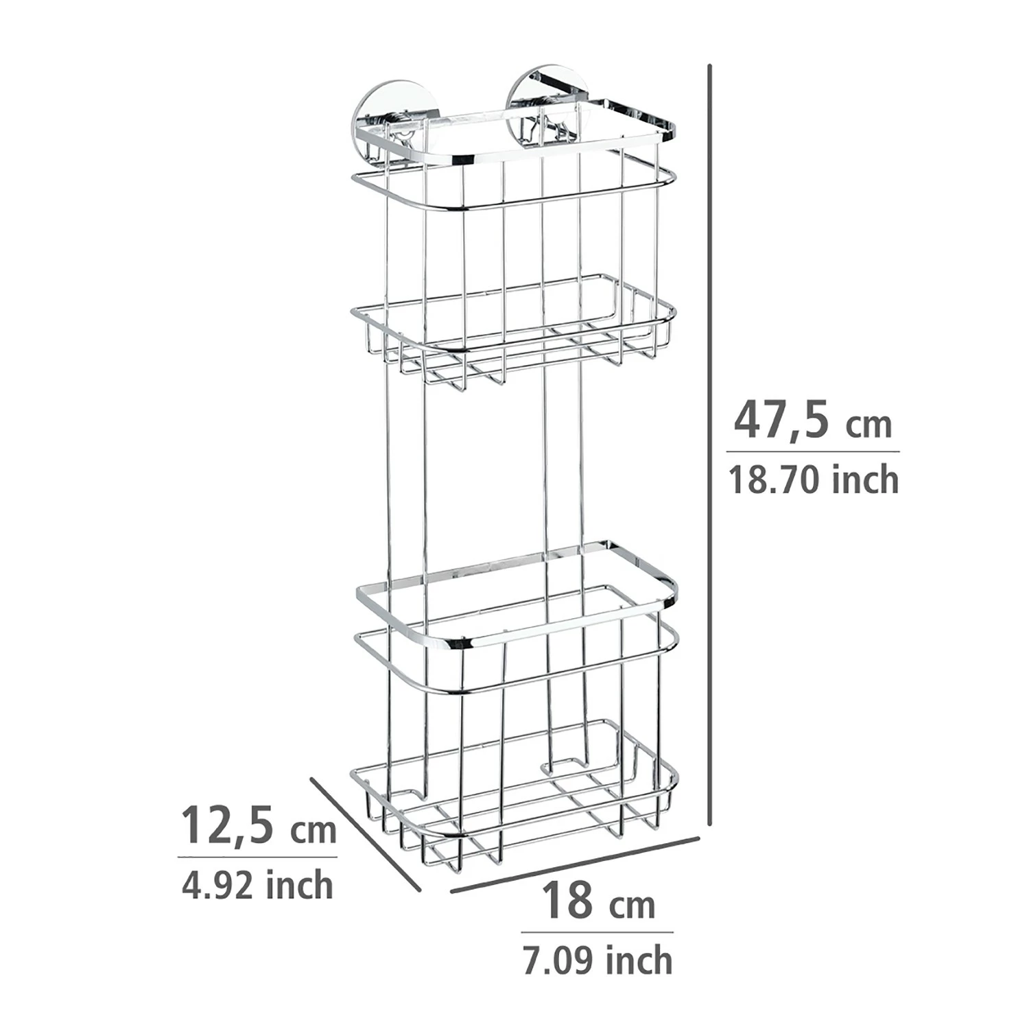 WENKO Turbo-Loc Wandregal Aingeni - Edelstahl - Silber 8 WENKO Turbo-Loc Wandregal Aingeni - Edelstahl - Silber – Bild 6