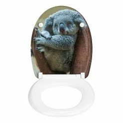 WENKO WC-Sitz Koala - Edelstahl / Duroplas - Mehrfarbig -Badaccessoires Verkäufe 1000271298 210608 11302001092 DETAILS P000000001000271298
