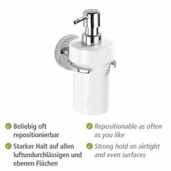 WENKO Seifenspender Capri - Zinkdruckguss / Keramik - Weiß -Badaccessoires Verkäufe 1000271302 210608 11285301017 DETAILS P000000001000271302