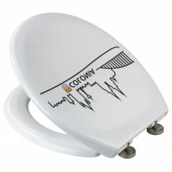 WENKO Premium WC-Sitz Colonia - Edelstahl / Duroplas - Weiß 10 WENKO Premium WC-Sitz Colonia - Edelstahl / Duroplas - Weiß -Badaccessoires Verkäufe 1000271303 210608 11292301042 DETAILS P000000001000271303