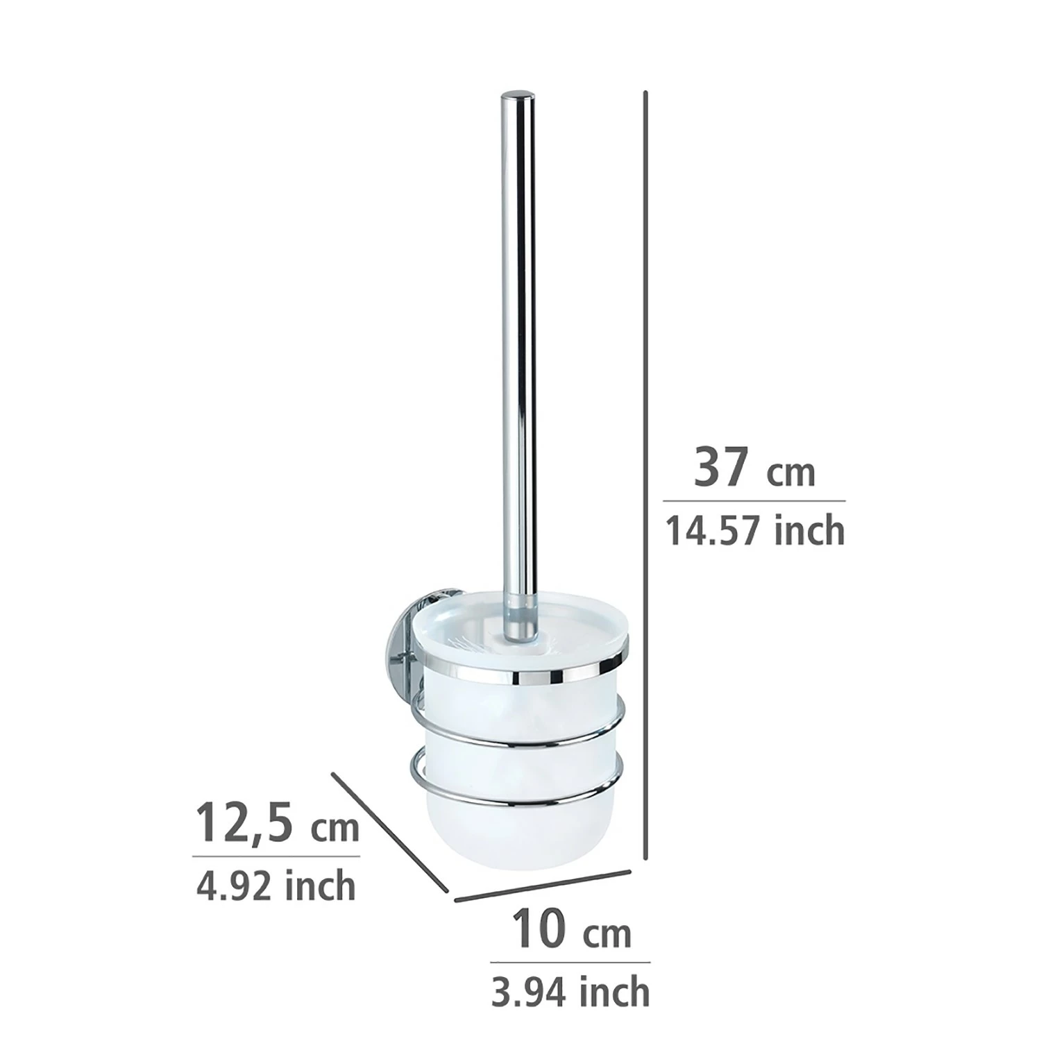 WENKO Turbo-Loc WC-Garnitur Aingeni - Edelstahl / Polypropylen - Silber 5 WENKO Turbo-Loc WC-Garnitur Aingeni - Edelstahl / Polypropylen - Silber – Bild 3