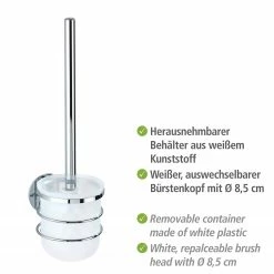 WENKO Turbo-Loc WC-Garnitur Aingeni - Edelstahl / Polypropylen - Silber 15 WENKO Turbo-Loc WC-Garnitur Aingeni - Edelstahl / Polypropylen - Silber -Badaccessoires Verkäufe 1000271312 210608 11303701107 DETAILS P000000001000271312