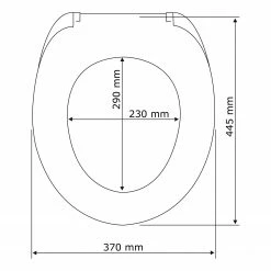 WENKO WC-Sitz Muschel - MDF (Mitteldichte Holzfaserplatte) - Mehrfarbig -Badaccessoires Verkäufe 1000271322 210608 11323401200 SKETCH DETAILS P000000001000271322 sketch