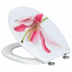 WENKO WC-Sitz Orchid - Edelstahl / Polyester PVC - Mehrfarbig -Badaccessoires Verkäufe 1000271333 210608 11323201197 DETAILS P000000001000271333