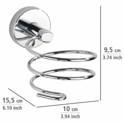 WENKO Vacuum-Loc Haartrocknerhalter Capri - Zinkdruckguss - Chrom -Badaccessoires Verkäufe 1000274022 210618 14061700126 SKETCH DETAILS P000000001000274022 sketch