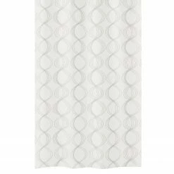 Kleine Wolke Duschvorhang Classy - Polyester - Weiß - 180 x 200 cm