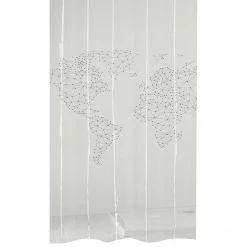 Kleine Wolke Duschvorhang Reiselust - PEVA - Weiß