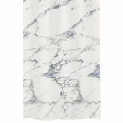 Kleine Wolke Duschvorhang Marble - Polyester - Anthrazit - 120 x 200 cm