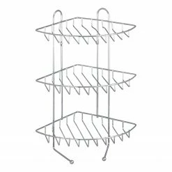 WENKO Eckregal Exklusiv II - Stahl - Chrom