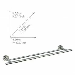 WENKO Badetuchstange Duo Bosio - Edelstahl - Matt -Badaccessoires Verkäufe 1000287151 210827 13302100927 ICON DETAILS P000000001000287151 icon seal