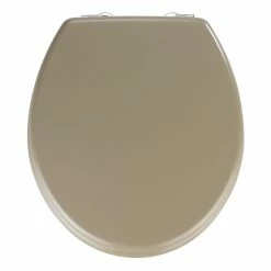WENKO WC-Sitz Prima - Edelstahl - Beige