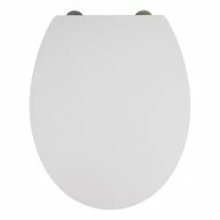 WENKO Premium WC-Sitz Mora - Edelstahl - Weiß