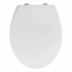 WENKO WC-Sitz Delos Family - Edelstahl - Weiß