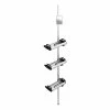 WENKO Teleskop Dusch-Regal Line - Aluminium / Polypropylen - Silber / Schwarz -Badaccessoires Verkäufe 1000287182 210827 13303300375 IMAGE P000000001000287182
