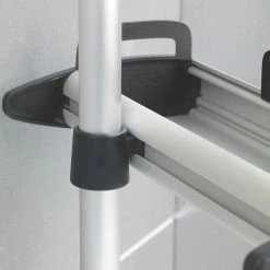 WENKO Teleskop Dusch-Regal Line - Aluminium / Polypropylen - Silber / Schwarz -Badaccessoires Verkäufe 1000287182 210827 13303400381 DETAILS P000000001000287182