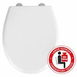 WENKO WC-Sitz Gubbio - Edelstahl - Weiß -Badaccessoires Verkäufe 1000287183 210827 13303400389 DETAILS P000000001000287183