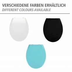 WENKO Premium WC-Sitz Kos - Thermoplast / Edelstahl - Schwarz -Badaccessoires Verkäufe 1000287187 210827 133036001146 ICON DETAILS P000000001000287187 icon seal