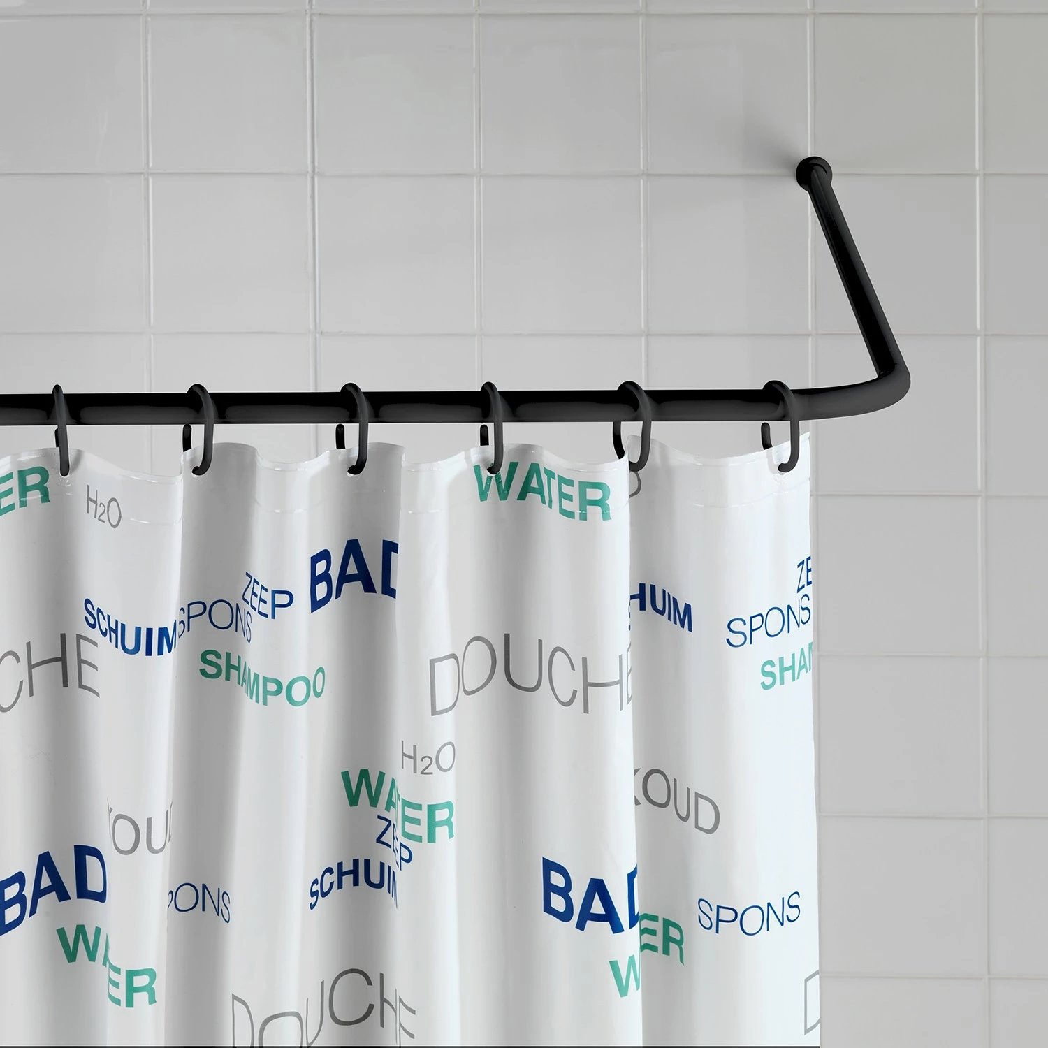 WENKO Winkelstange Universal - Aluminium / ABS-Kunststoff - Schwarz 8 WENKO Winkelstange Universal - Aluminium / ABS-Kunststoff - Schwarz – Bild 7