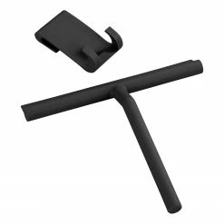 WENKO Badezimmerwischer Mola - Edelstahl / Silikon - Schwarz -Badaccessoires Verkäufe 1000287197 210827 13304000480 DETAILS P000000001000287197