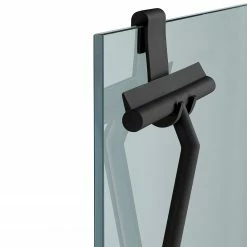 WENKO Badezimmerwischer Mola - Edelstahl / Silikon - Schwarz -Badaccessoires Verkäufe 1000287197 210827 13304000481 DETAILS P000000001000287197