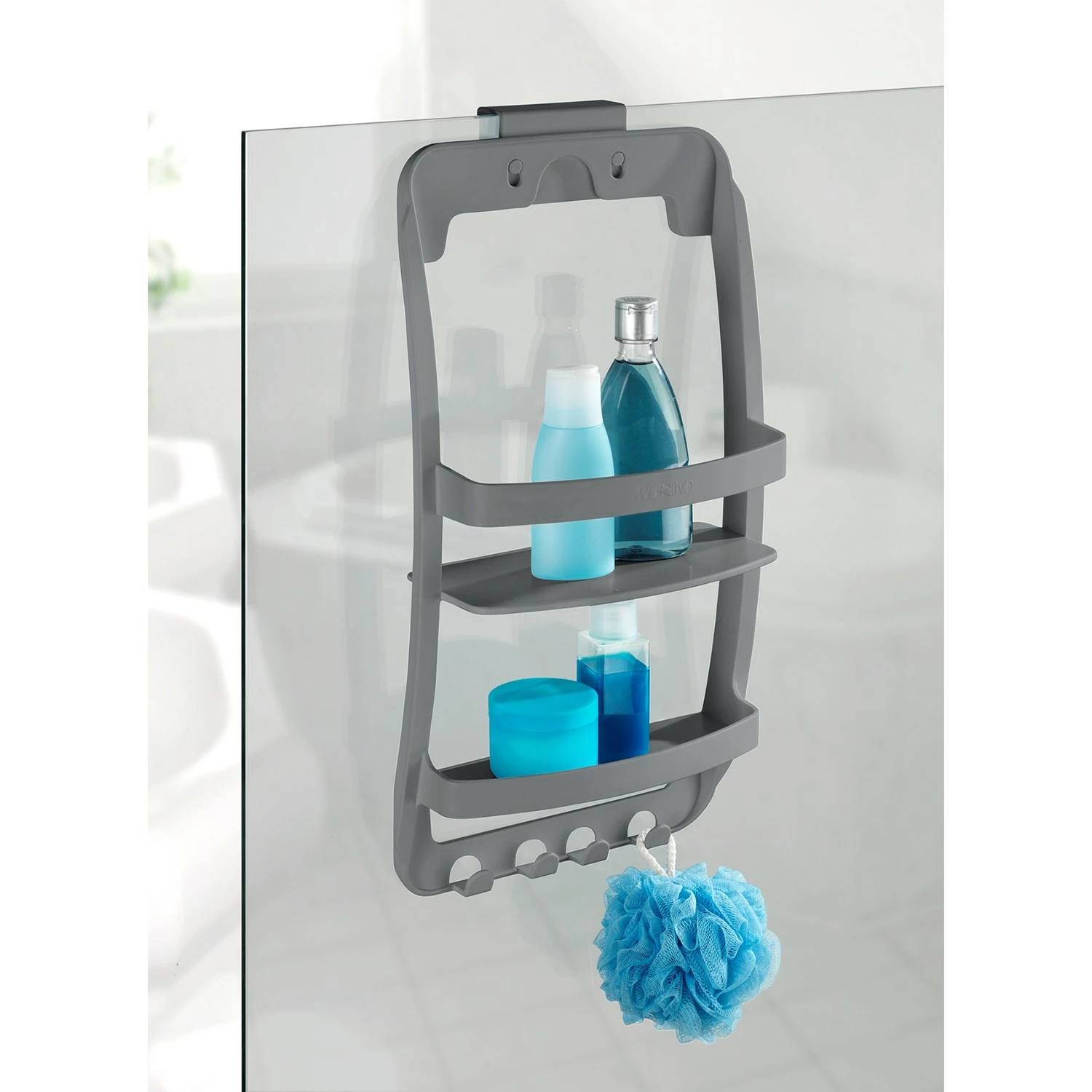 WENKO Badregal Universal - Polypropylen - Anthrazit 5 WENKO Badregal Universal - Polypropylen - Anthrazit – Bild 3