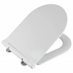 WENKO Premium WC-Sitz Nuoro - Edelstahl / Polyester PVC - Weiß -Badaccessoires Verkäufe 1000287216 210827 13304700576 DETAILS P000000001000287216