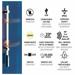 WENKO LED-Duscheckregal Antik - Polycarbonat - Transparent -Badaccessoires Verkäufe 1000287217 210827 133047001314 ICON DETAILS P000000001000287217 icon seal