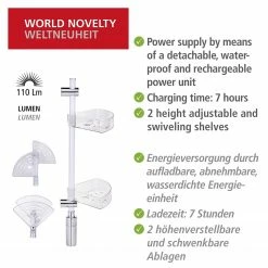 WENKO LED-Duscheckregal Antik - Polycarbonat - Transparent -Badaccessoires Verkäufe 1000287217 210827 133048001317 ICON DETAILS P000000001000287217 icon seal