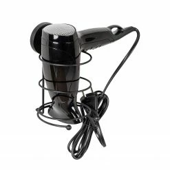 WENKO Vacuum-Loc Haartrocknerhalter Milazzo - Stahl - Schwarz