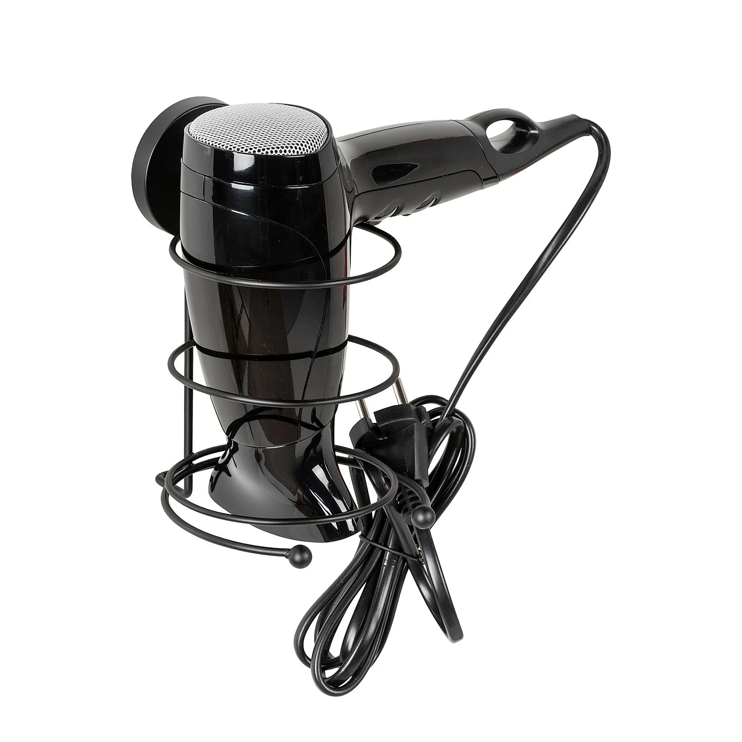 WENKO Vacuum-Loc Haartrocknerhalter Milazzo - Stahl - Schwarz 3 WENKO Vacuum-Loc Haartrocknerhalter Milazzo - Stahl - Schwarz